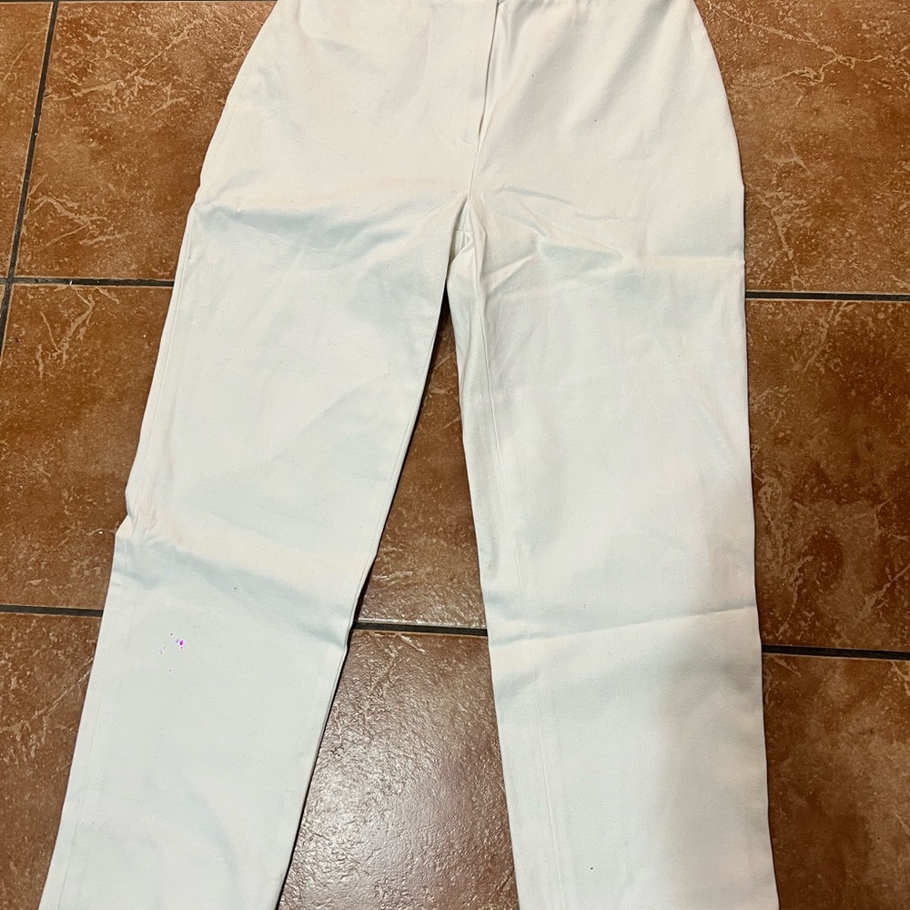 Ralph Lauren Women's Sport White Jeans Size 28 Prescott Size 8 Cotton Blend